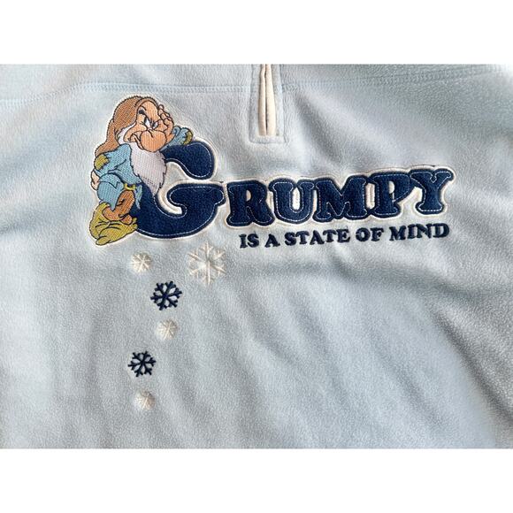 Y2K Grumpy is a State of Mind Half Zip Fleece - Picture 4 of 11